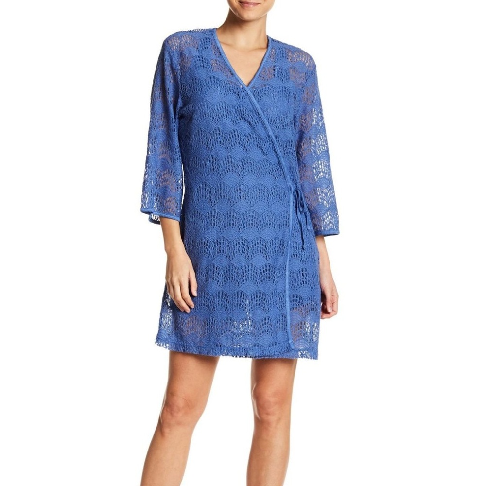 UGG - Lizabeth Lace Wrap Nightgown blue